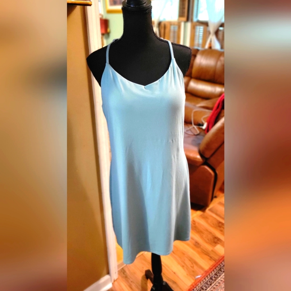 Willow Blossom Mint Green Pull On Racerback Dress/Coverup